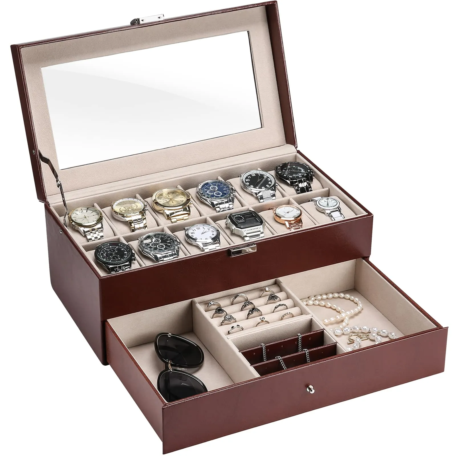 12 Slots Watch Box Organizer for Men | ProCase