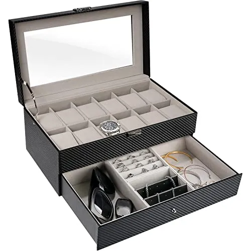 12 Slots Watch Box Organizer for Men | ProCase