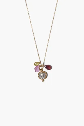 14k Amphora Charm Necklace Multi