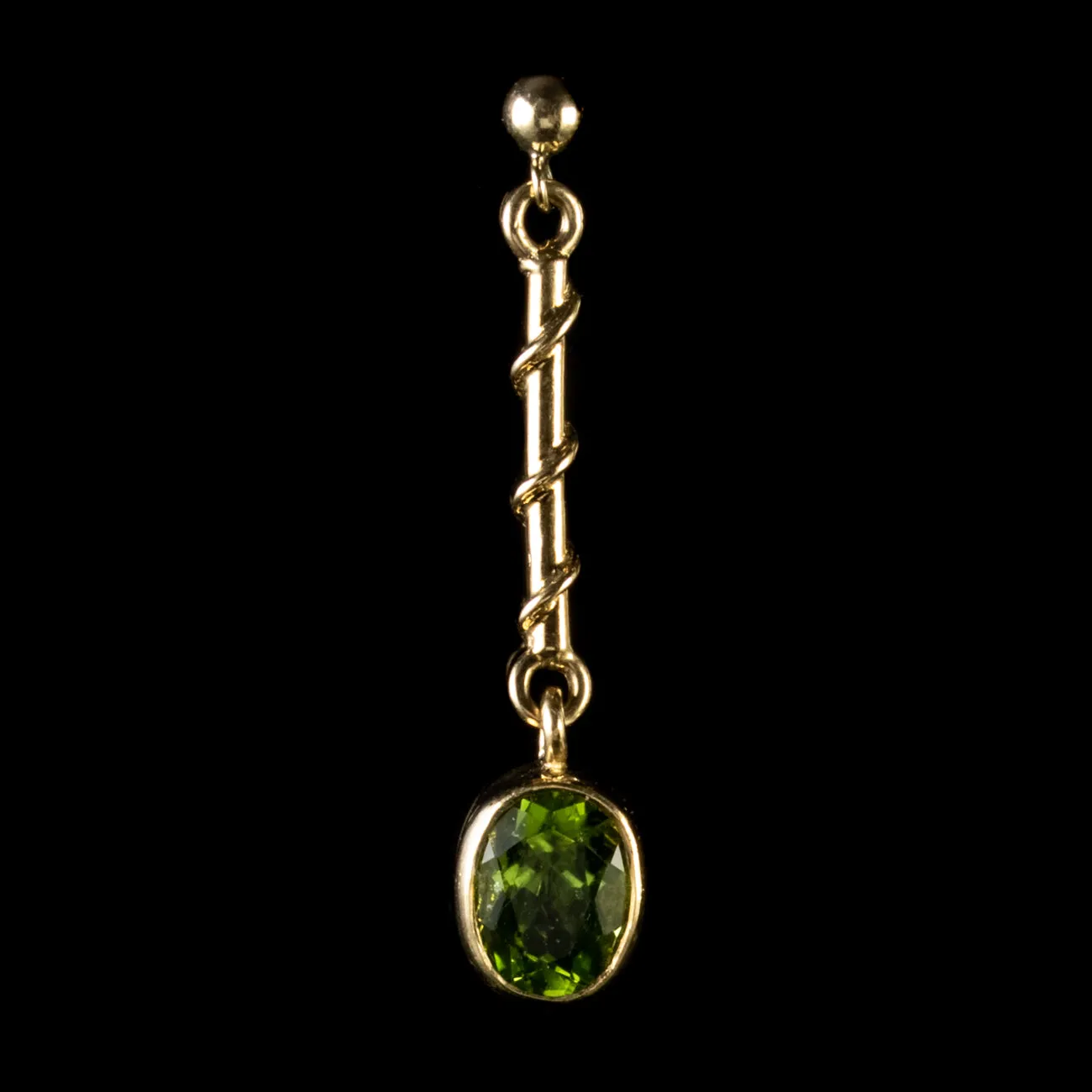 1.50Ct Peridot Earrings 9Ct Gold