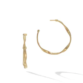 18K YELLOW GOLD SMALL HOOP EARRINGS FROM THE MARRAKECH COLLECTION