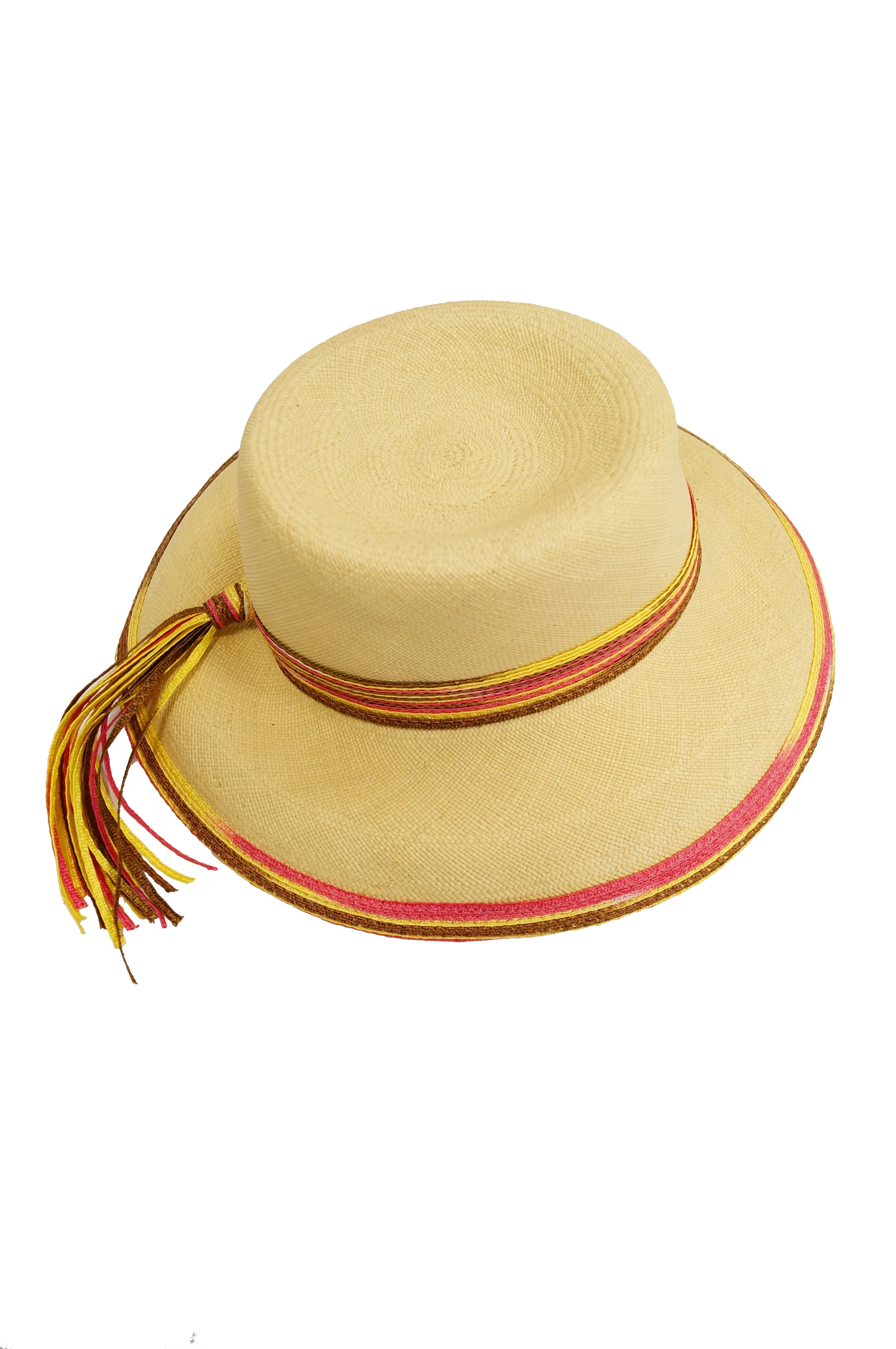 1970s Yves Saint Laurent Colorful Tassel Sun Hat, M