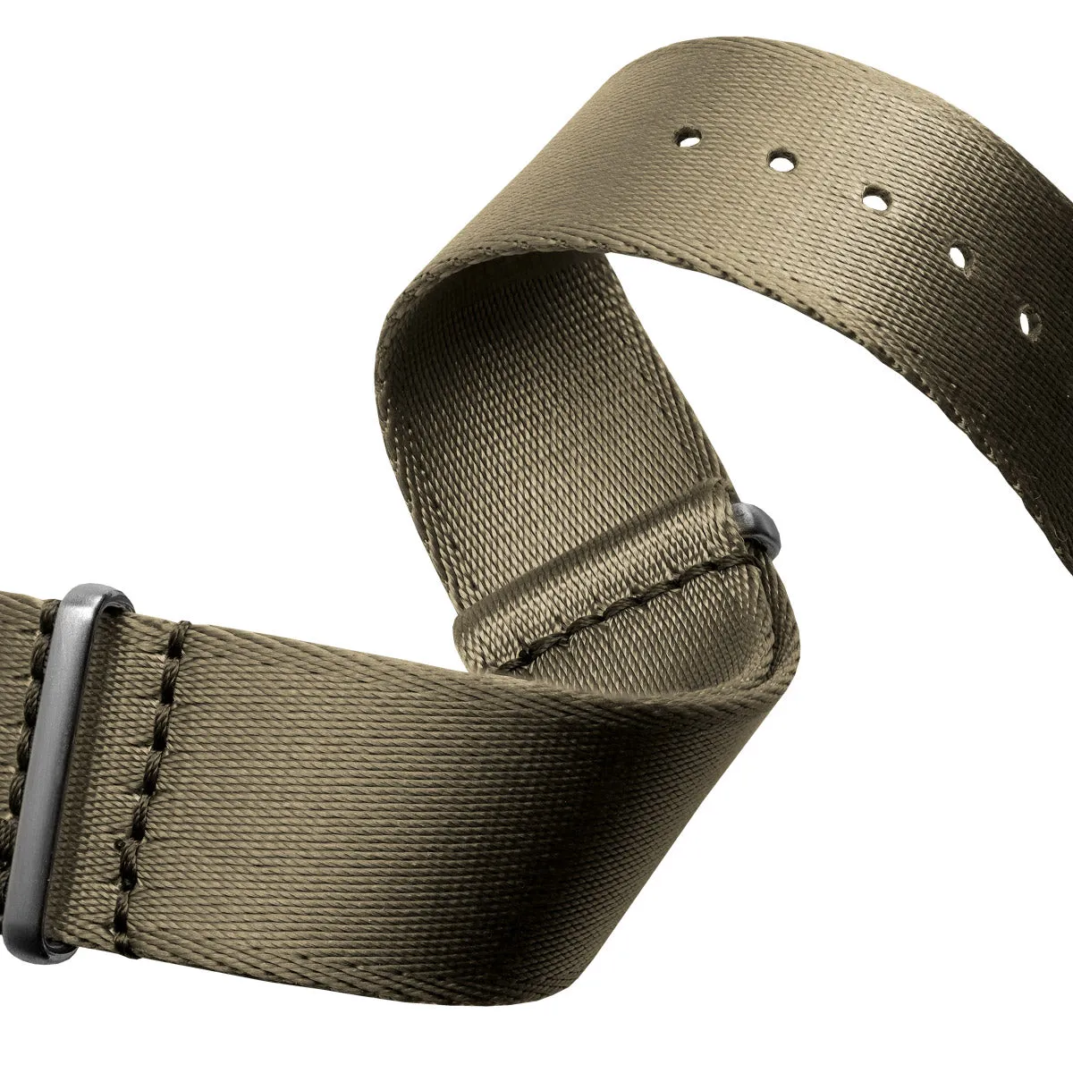 1973 British Military Watch Strap: ARMOURED - Desert Sand, Polished