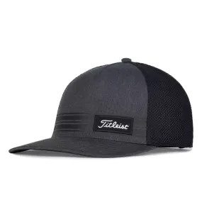 2022 Titleist Surf Stripe Laguna Hat - Heather Dark Grey / Black