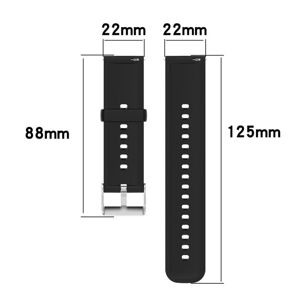 22mm sporty silicone watch strap for Huawei watch - Teal Blue