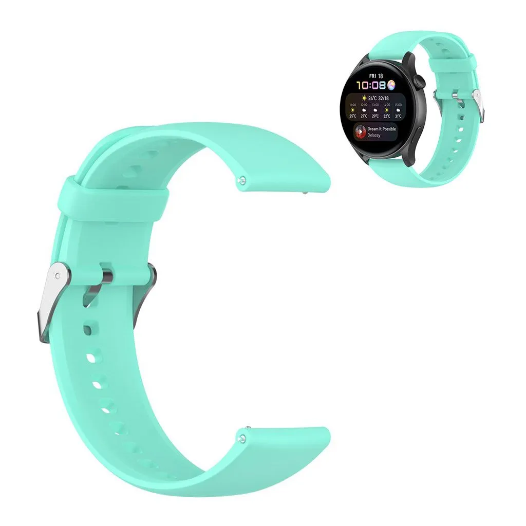 22mm sporty silicone watch strap for Huawei watch - Teal Blue