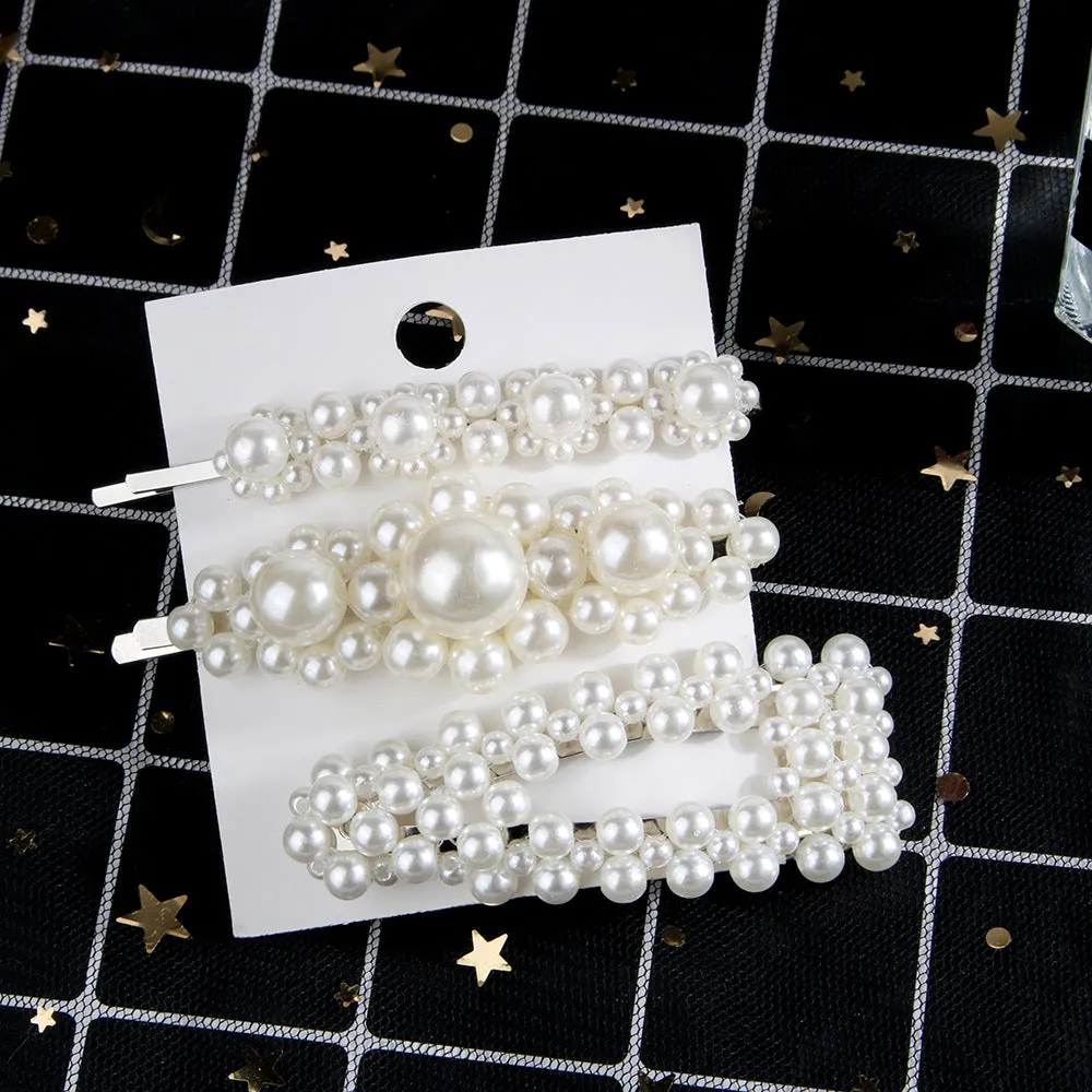 2/4/3/5Pc Hairpins With Pearl Hair Clip Hairband Comb Bobby Pin Barrette Hairpin Headdress Accessories Beauty Styling Tools New