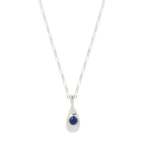 AGUA NECKLACE / SILVER / LAPIS