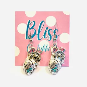 Anatomical Heart Charm Earrings