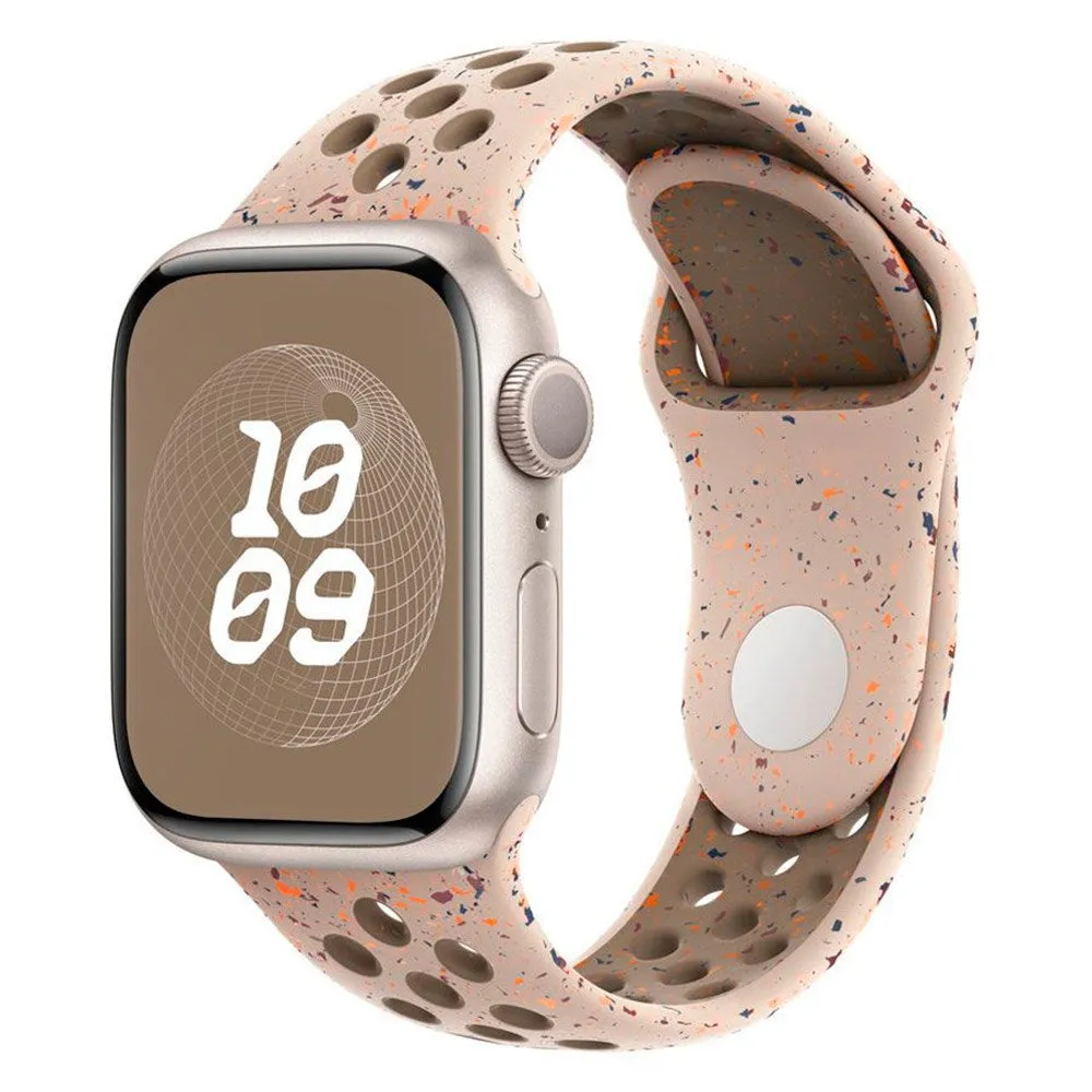 Apple Watch (38/40/SE/41/42mm) Lippa FLOUR Silikonerem - Beige