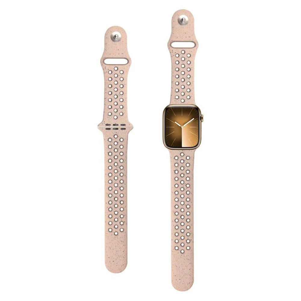 Apple Watch (38/40/SE/41/42mm) Lippa FLOUR Silikonerem - Beige