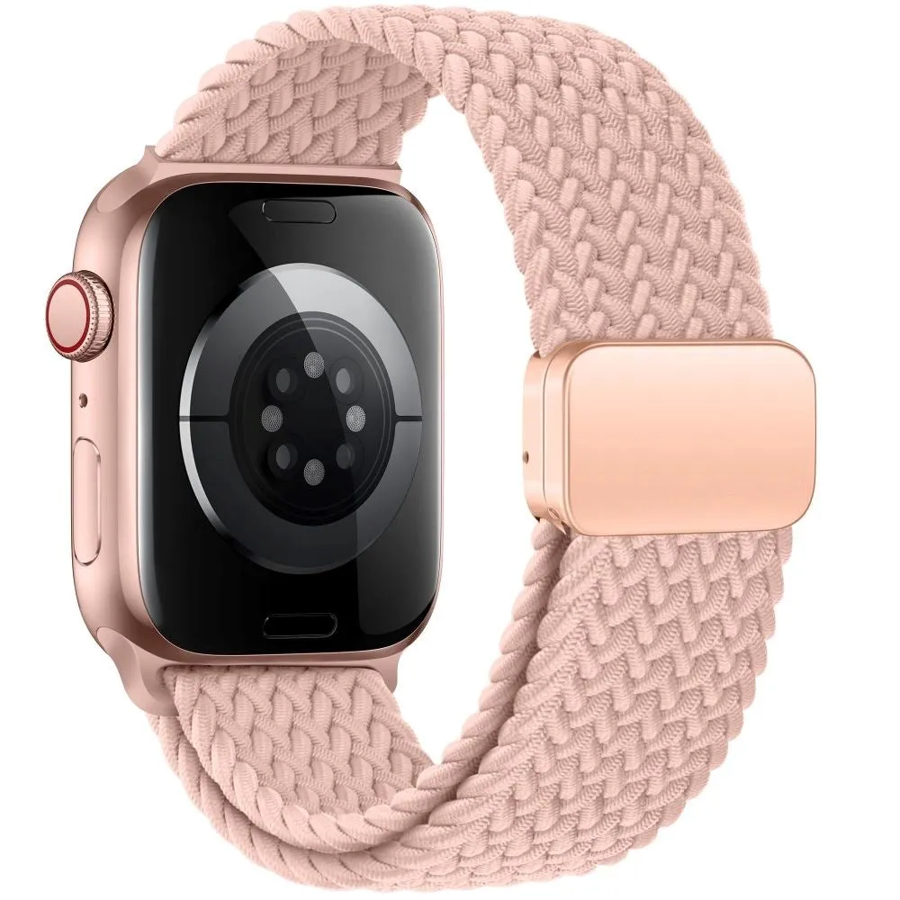 Apple Watch (38/40/SE/41/42mm) Tech-Protect Nylon Rem - Lyserød