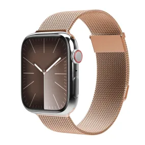 Apple Watch (38/40/SE/41/42mm) Vonmählen Milanese Loop 2 Rustfri Stål Rem - Rose Gold