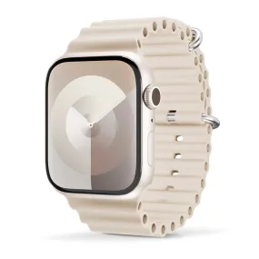 Apple Watch (42/44/SE/45/46/49mm) Epico Ocean Silikone Rem - Cremehvid