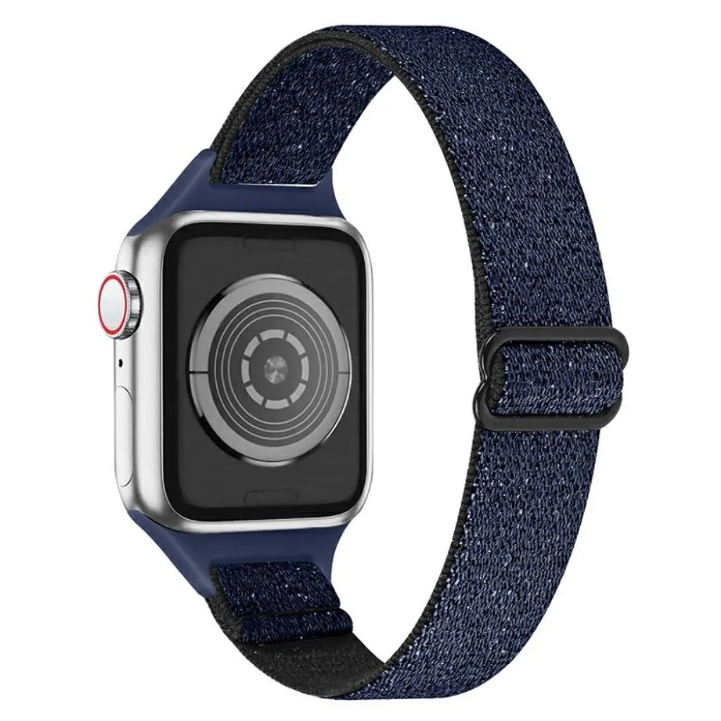 Apple Watch 42mm - 44mm nylon watch strap - Glitter Blue