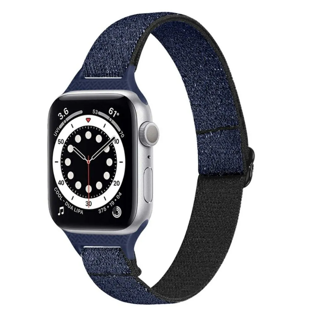 Apple Watch 42mm - 44mm nylon watch strap - Glitter Blue