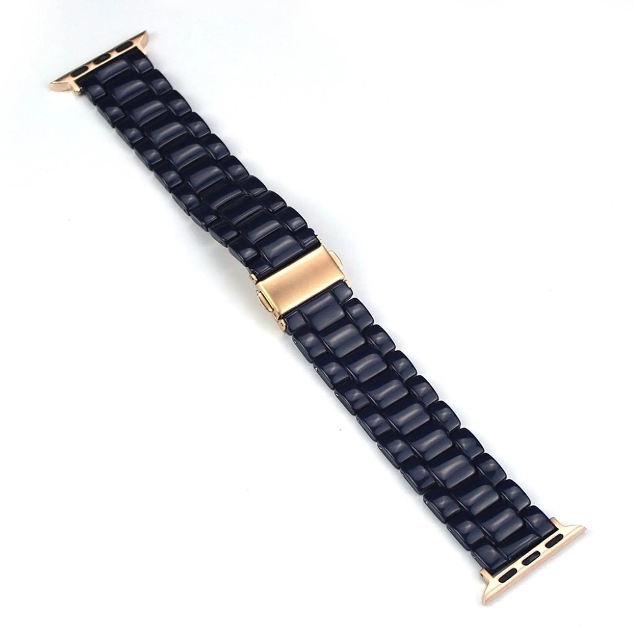 Apple Watch 44mm resin multi-color style watch strap - Dark Blue