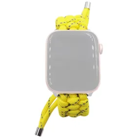 Apple Watch (45mm) braided nylon watch strap - Lemon Yellow