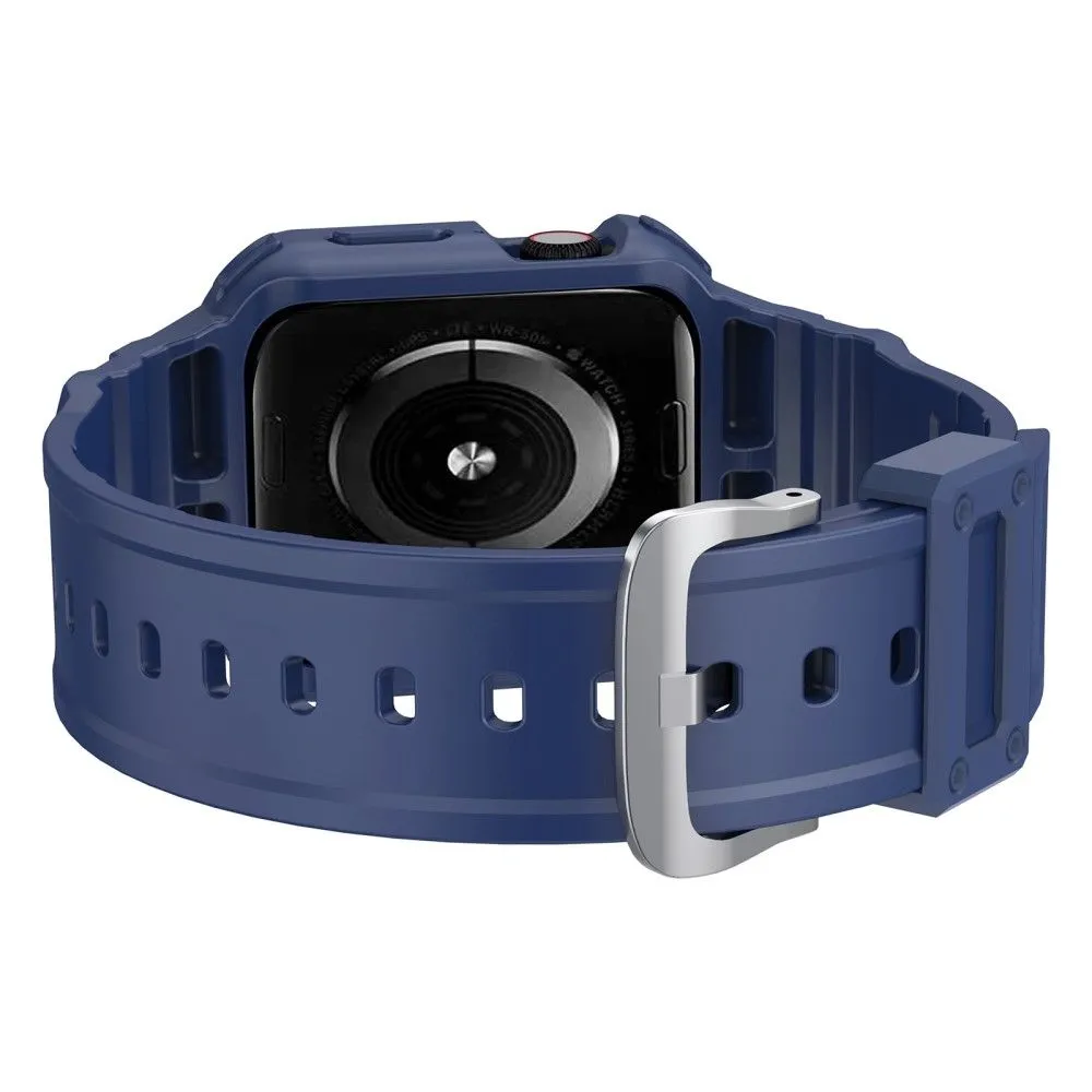 Apple Watch (45mm) integrated cover watch strap - Blue