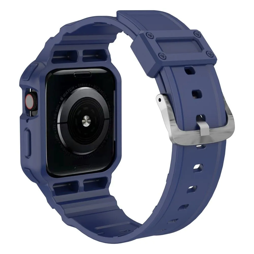 Apple Watch (45mm) integrated cover watch strap - Blue