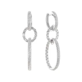 Arabesque Diamond Drop Earrings