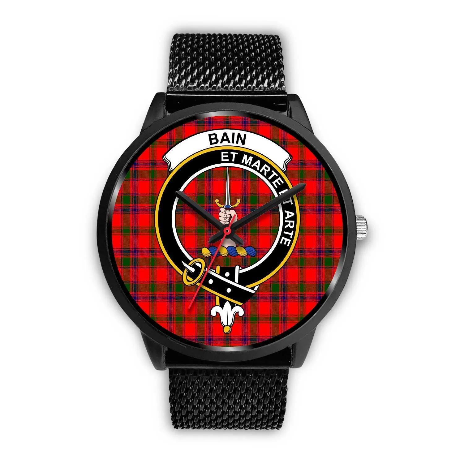 Bain Clan Badge Tartan Black Watch