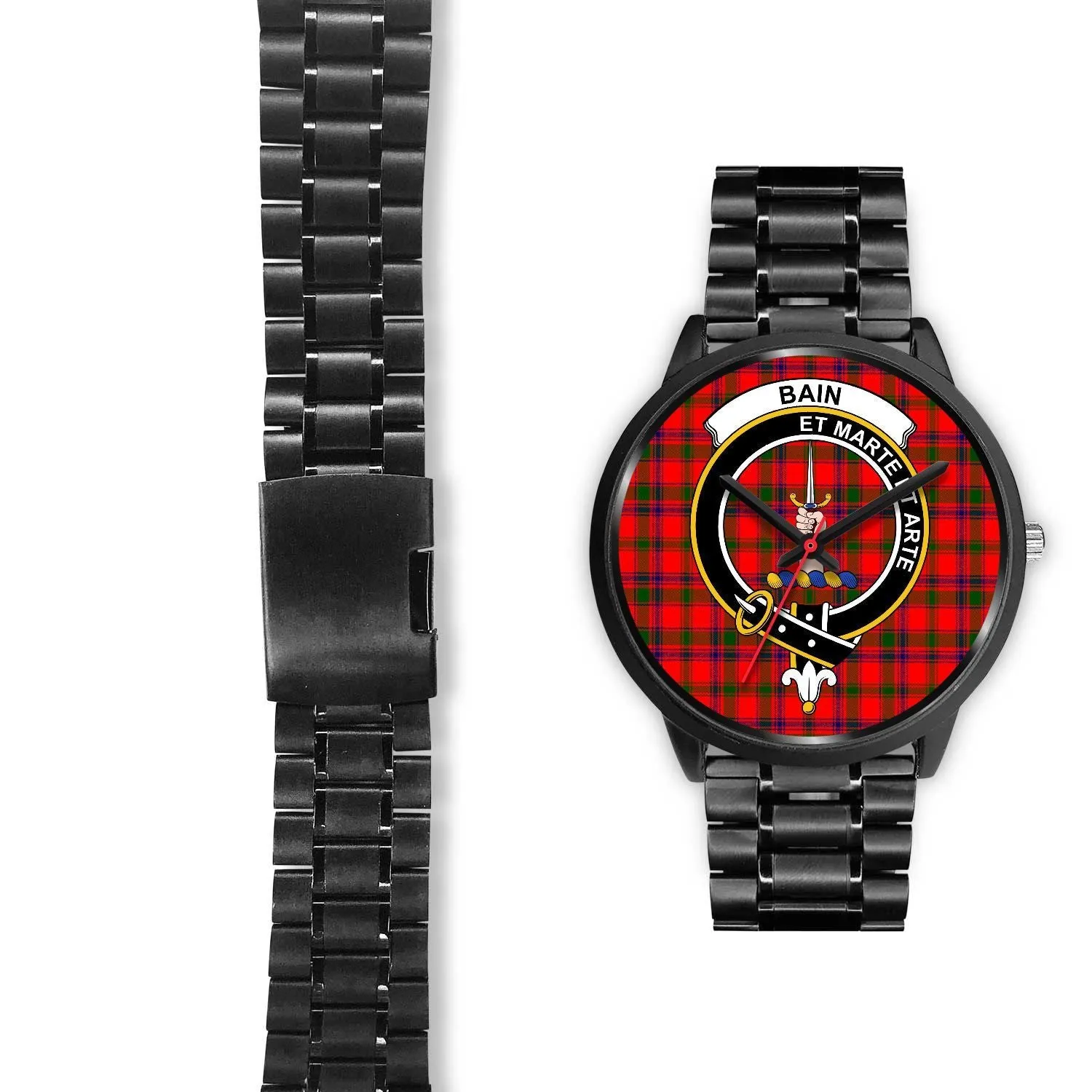 Bain Clan Badge Tartan Black Watch