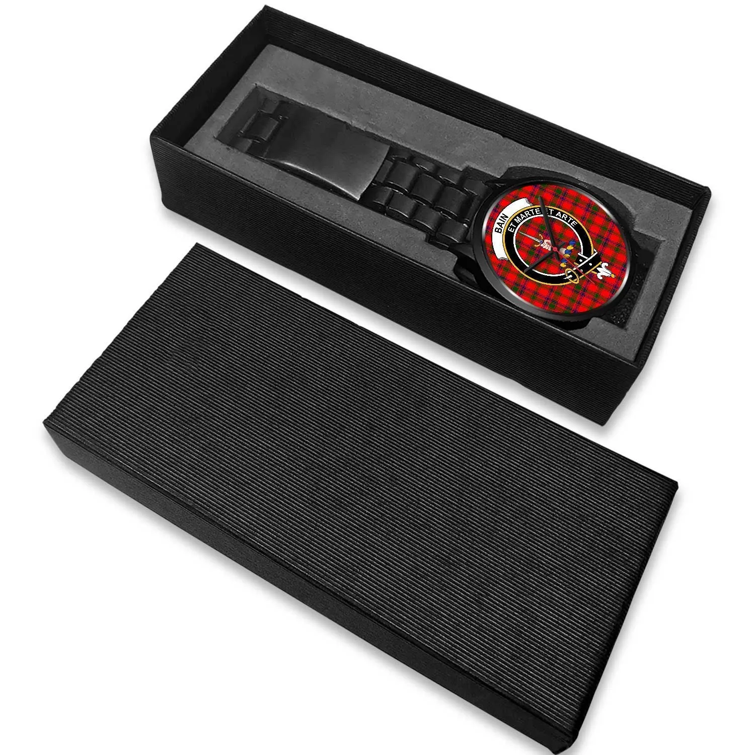 Bain Clan Badge Tartan Black Watch