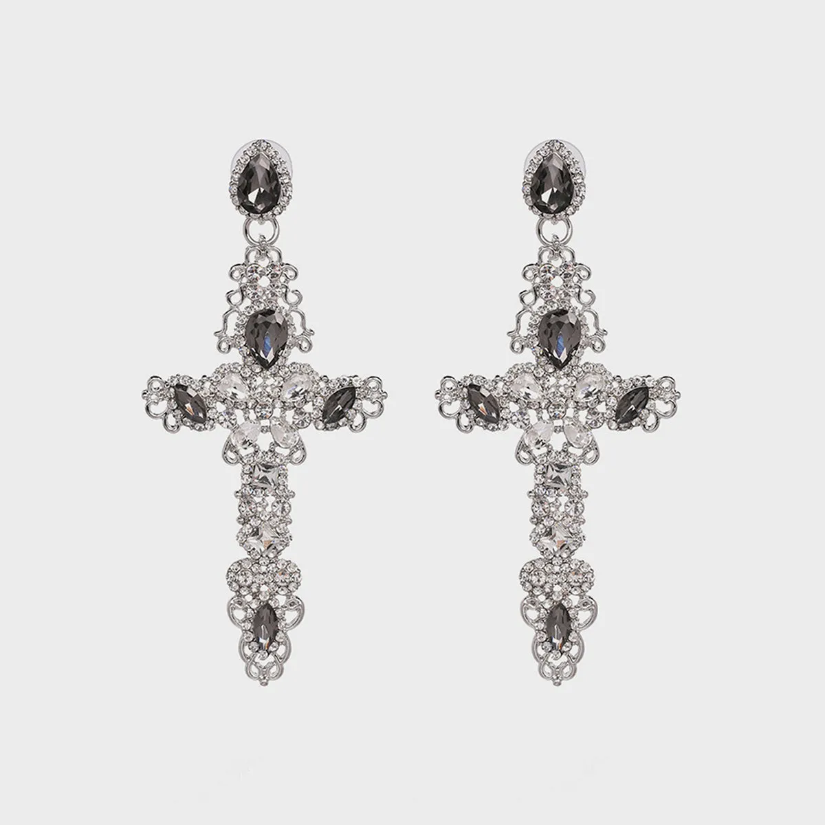 Baroque Large Cross Earrings: A Statement in Women's Fashion Jewelry