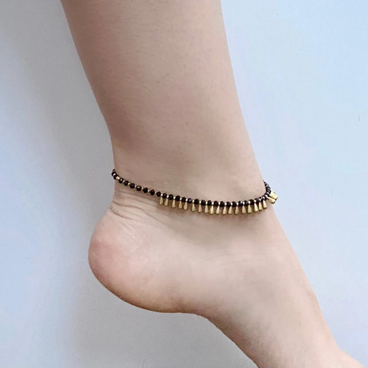 Beaded Droplet Anklet