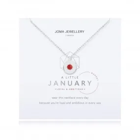 Birthstone a little January Garnet Necklace 4654