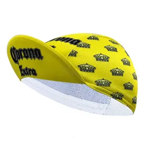 Breathable Cycling Cap Simple Cool Yellow Crown Men's And women's Road Bicycle Mountain Bike Helmet Lined Hat