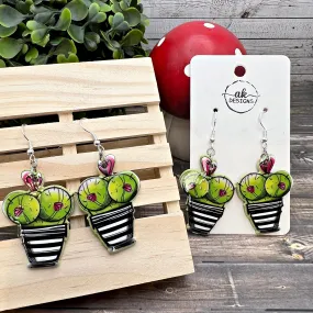 Cactus Boobs Plant Earrings