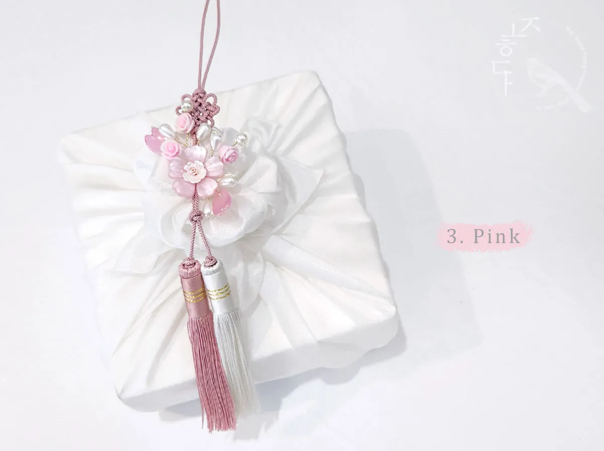 Cherry Blossom & Rose Tassel Norigae (3 Colors)