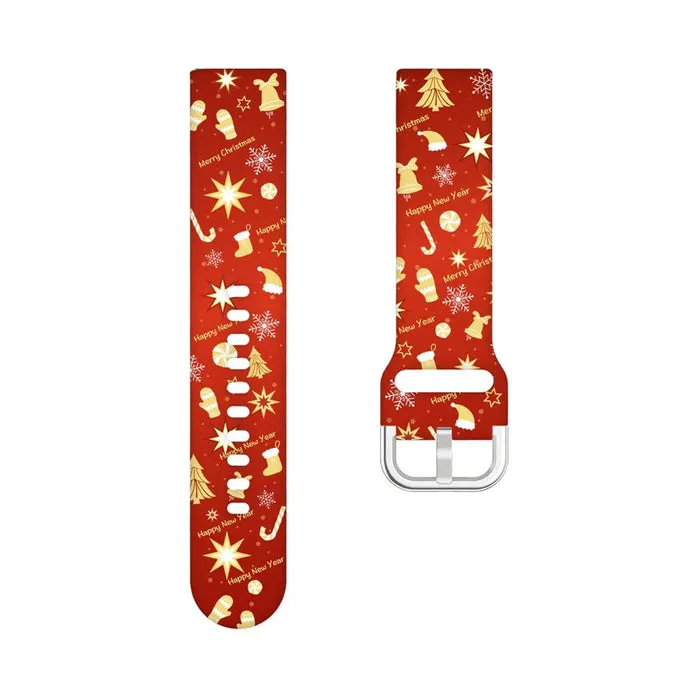 Christmas Watch Straps compatible with the Olympic 22mm Range