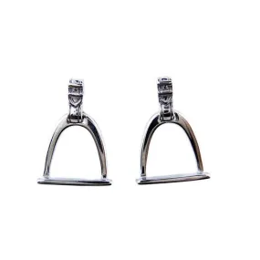 Classic English Stirrup Earrings Sterling Silver