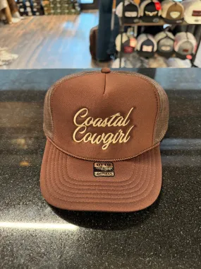 Coastal Cowgirl Brown Trucker Hat