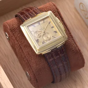 Corum Quadratus 74.121.56 Yellow Gold Square Dress Watch