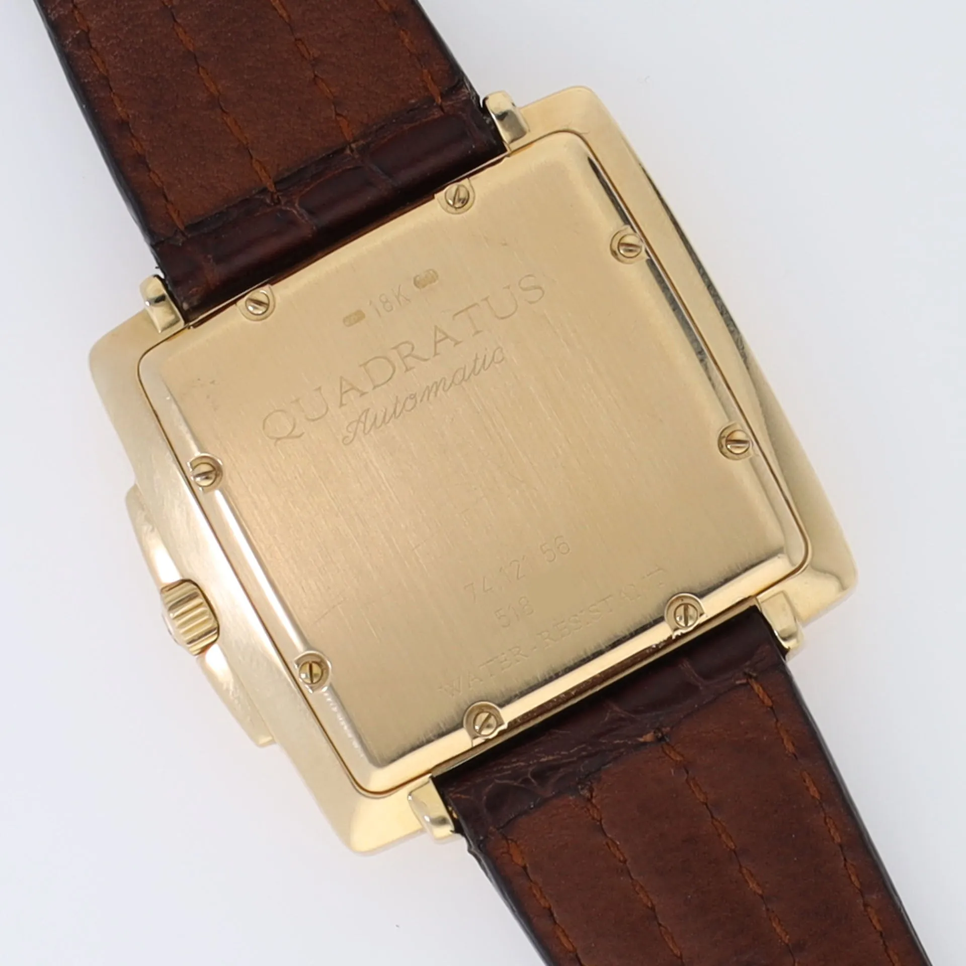 Corum Quadratus 74.121.56 Yellow Gold Square Dress Watch