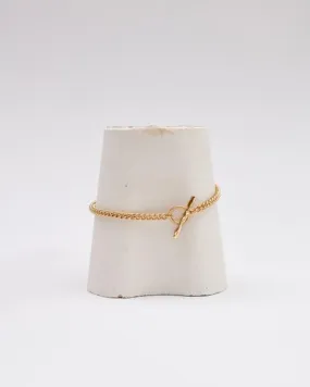 Curb Chain Anklet | Gold