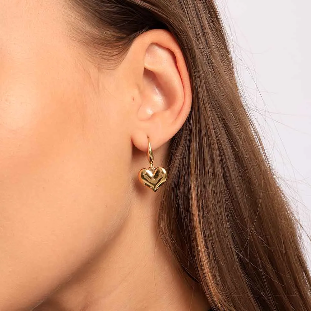 Dangling Heart Earrings