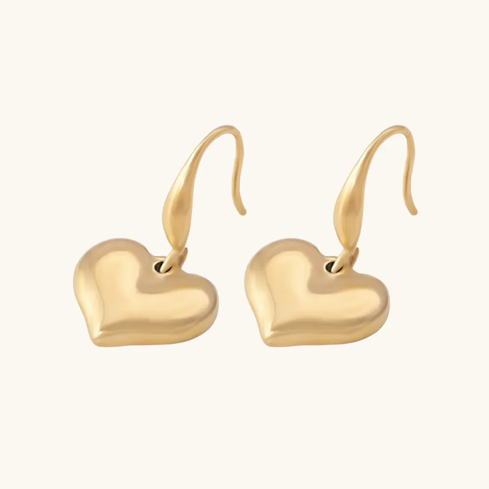 Dangling Heart Earrings