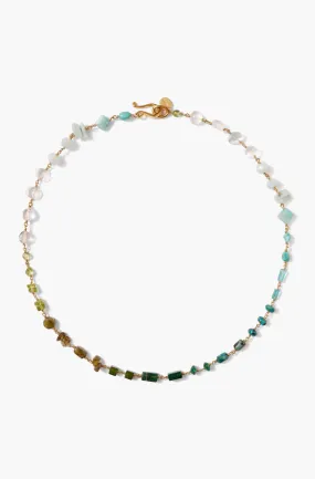 Daphne Beaded Necklace ~ Turquoise Mix