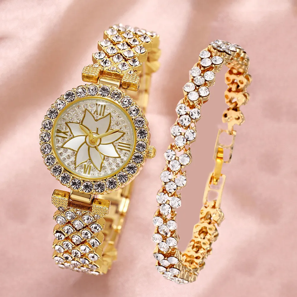 Diamond-Encrusted Starry Bracelet Watch Women's Watch Gift