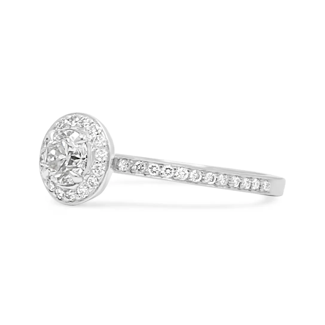 Diamond Halo Design Ring By Boodles - Platinum