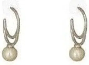 DROP PEARL SILVER EARRINGS