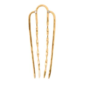 Effortless Twist Hair Fork in Bronze - Large | Available to ship January 7, 2025