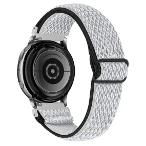 Elastic knitted watch strap for Samsung Galaxy Watch - Black / White