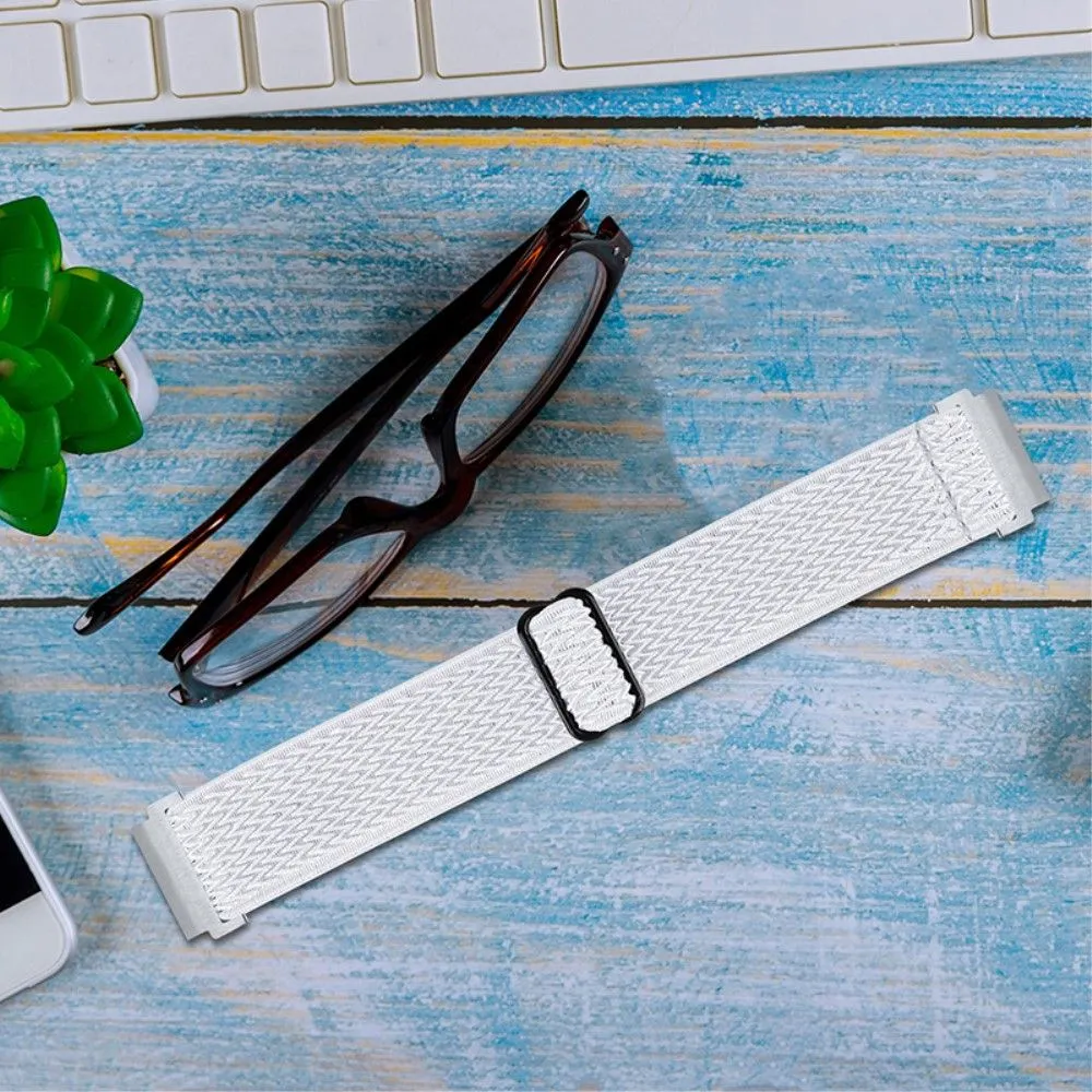 Elastic knitted watch strap for Samsung Galaxy Watch - White