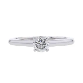 Esme Round Hidden Halo Ready for Love Diamond Engagement Ring 1/2ct